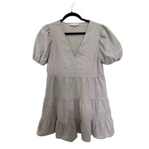 HYFVE V-neckline mini babydoll Dress Lightweight Size S